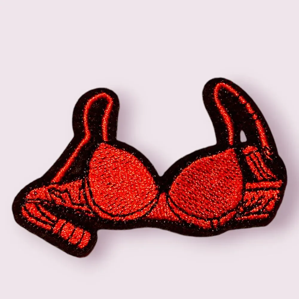 Iron‎ On Patch-Crafts Material DIY Accessory-red bra lingerie